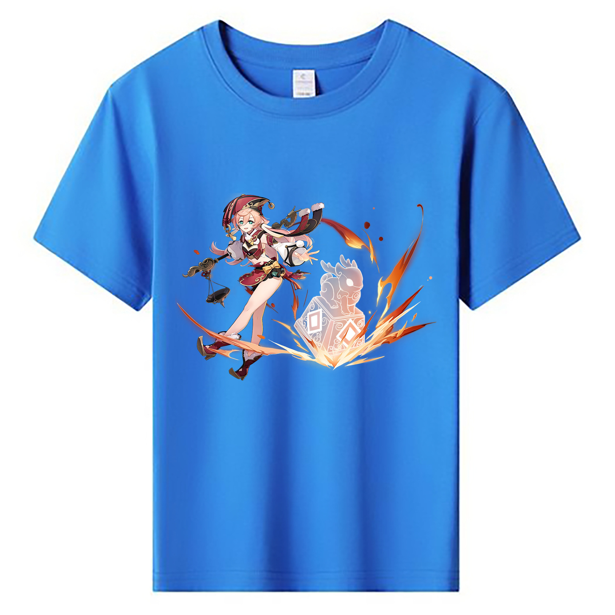 げんし神 ヤンフェイ genshin Yanfei 綿100％キッズTシャツ（フロントプリント）